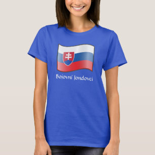 Golfvlag van Slowakije Bojovní Jondovci T-Shirt