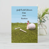 Golfvrijgezellenfeest Kaart (Staand voorkant)