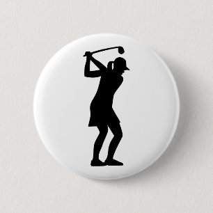 Golfvrouw Ronde Button 5,7 Cm