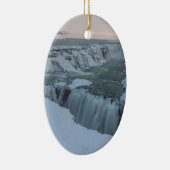 Golfwaterval in IJsland Keramisch Ornament (Rechts)