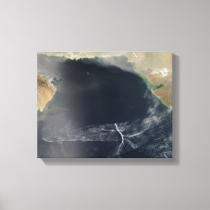 Golfwolken over het Arabisch Zee Canvas Afdruk