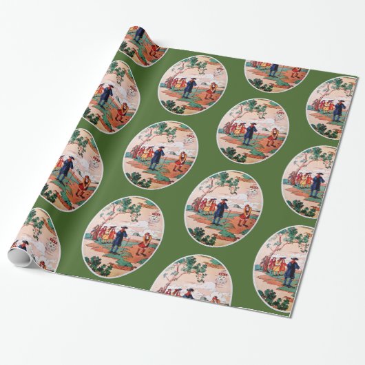  Golfwrapppapier Cadeaupapier (Uitgerold)
