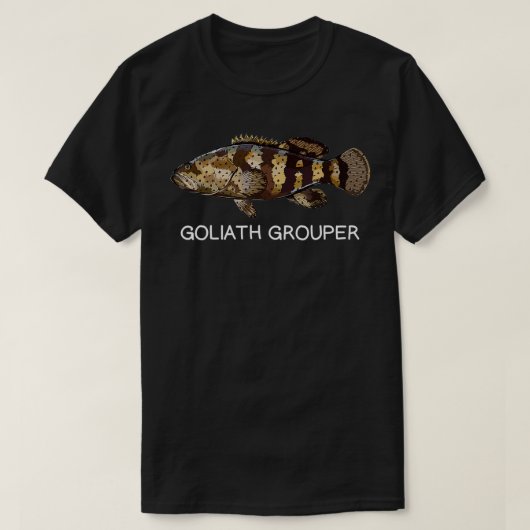 Goliath Grouper Saltwater Game Fish T-shirt (Design voorkant)