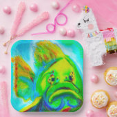 Goliath Grouper Vierkante Papier Borden Papieren Bordje (Feest)