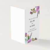 Golightly Floral Mini huwelijksprogramma Kaart (Buitenkant)