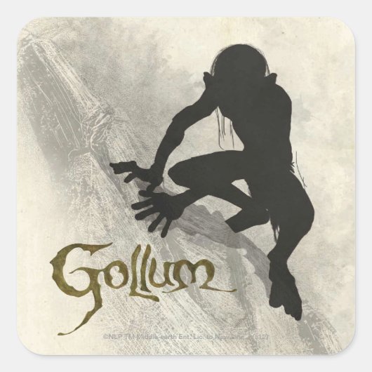 GOLLUM™ Concept Sketch Vierkante Sticker (Voorkant)