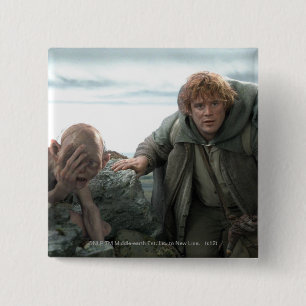 GOLLUM™ en Samwise Vierkante Button 5,1 Cm