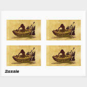 GOLLUM™ in a Raft Rechthoekige Sticker (Vel)