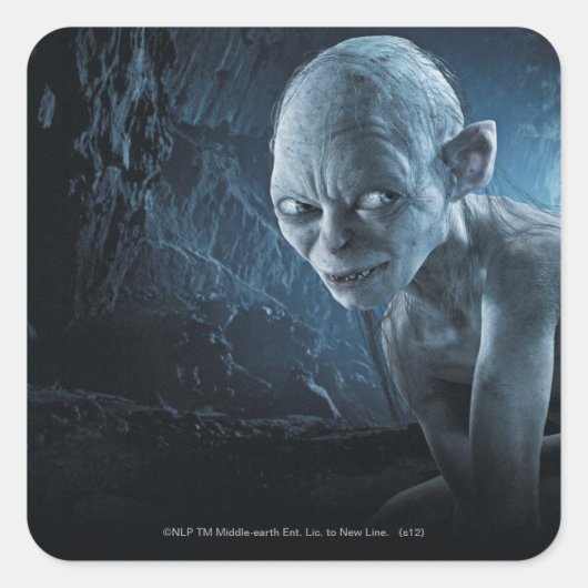 GOLLUM™ in grot Vierkante Sticker (Voorkant)
