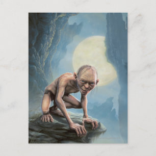 GOLLUM™ met maan Briefkaart