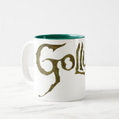 GOLLUM™-naam - gestructureerd Tweekleurige Koffiemok (Voorkant links)