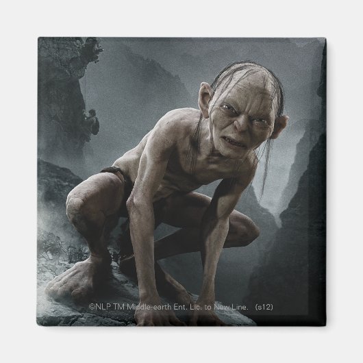 GOLLUM™ op een steen Magneet (Voorkant)