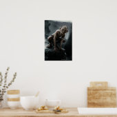 GOLLUM™ op een steen Poster (Keuken)