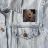 GOLLUM™ sluit af Vierkante Button 5,1 Cm (In situ)