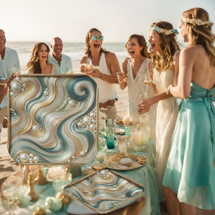 Golven 7-inch papieren bord van Pearl Coast Ele