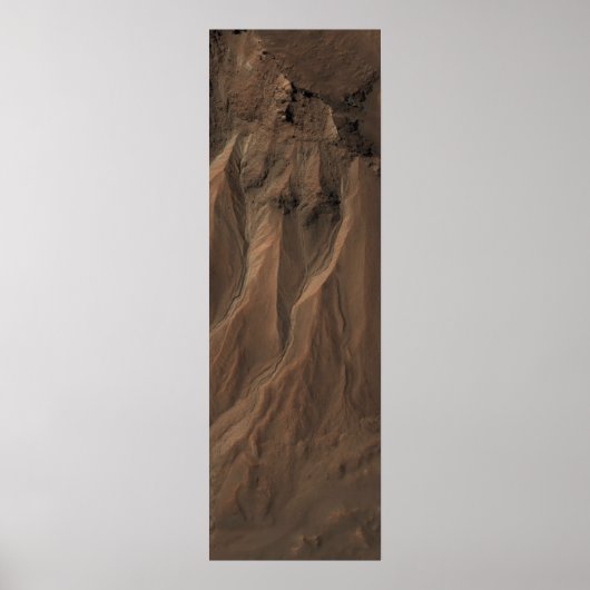 Golven aan de rand van de Hale-krater, Mars Poster (Voorkant)