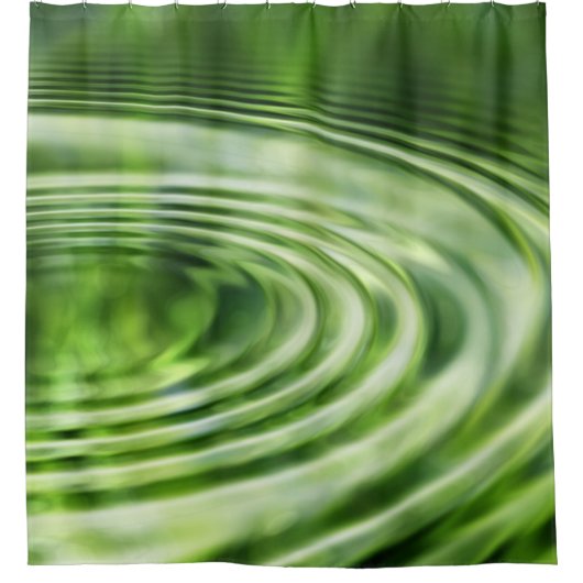 golven concentrische golven cirkels douchegordijn (Voorkant)
