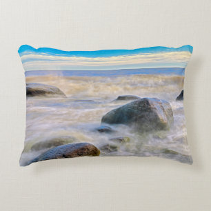 Golven die kruipen op stengels decoratief kussen