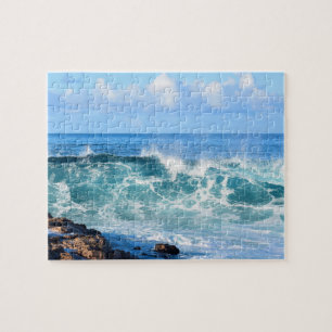 Golven die tegen Hawaï slaan - 8x10 inch Legpuzzel