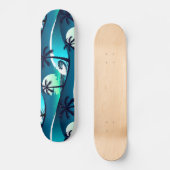 Golven en palmbomen skateboard (Voorkant)