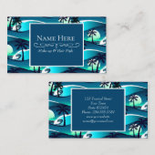 Golven en palmbomen visitekaartje (Voorkant / Achterkant)