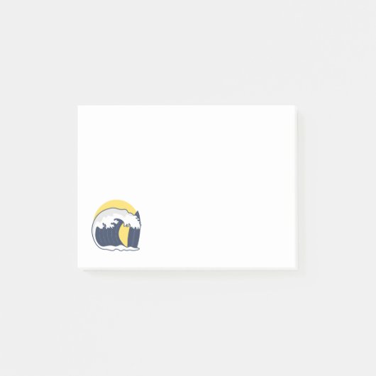Golven en surf board post-it® notes (Voorkant)