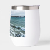 golven en Vissende boten op de oceaan, (Links)