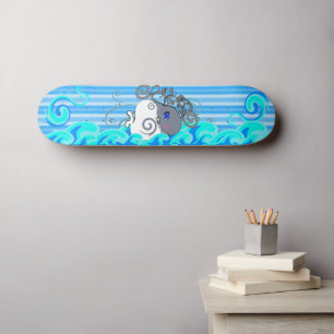 Golven en walvissen skateboard
