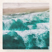 Golven Glazen Onderzetter (Voorkant)