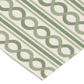  golven groen lange tafelloper (Hoek)