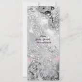 Golven, helder zwart en wit fonkelen kaart (Achterkant)