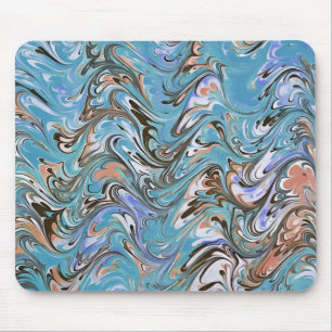 Golven in Abstracte blauw acrylzuur Muismat