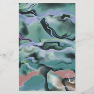 Golven in Abstracte kunst van het harmonische acry Briefpapier