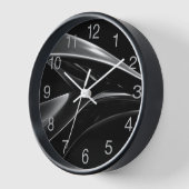 Golven in Chrome abstracte zwart-wit foto (Hoek)