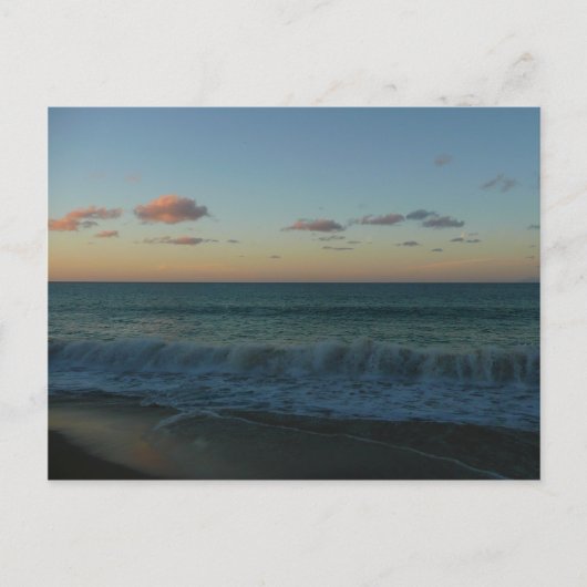 Golven kruipen in het Zonnestrand Landschap Briefkaart (Voorkant)