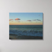 Golven kruipen in het Zonnestrand Landschap Canvas Afdruk (Voorkant)