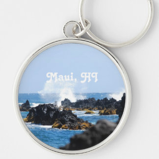 Golven op de kust van Maui Sleutelhanger