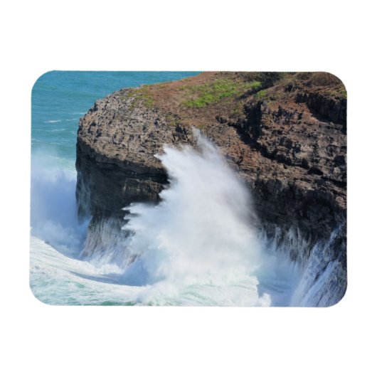 Golven op Kilauea Kauai Magneet (Horizontaal)