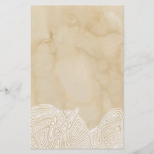 Golven op perkament briefpapier (Voorkant)