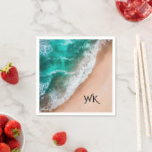 Golven op Sandy Beach Persoonlijk Servet (Insitu)