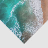 Golven op Sandy Beach Tissuepapier (Detail)