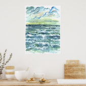 golven poster (Keuken)