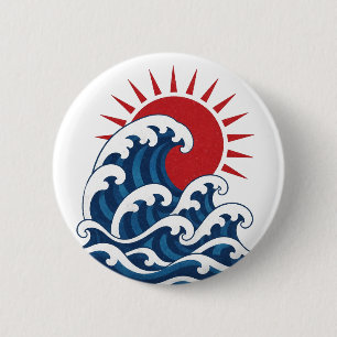Golven Ronde Button 5,7 Cm