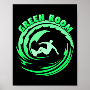 Golven surfen Rrel Buisvormige Westkust Socal Norc Poster