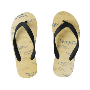 Golven Tijger (gestileerd patroon) 1 Kinder Teenslippers