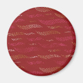 Golven Tijger (gestileerd patroon) 8 Magneet (Voorkant)