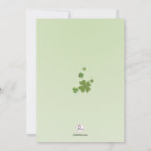 Golven van Clover Uitnodiging (Achterkant)