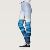 Golven van het Adriatische Zee Maritieme Magische Leggings (Links)