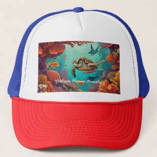 "Golven van het leven" Trucker Pet