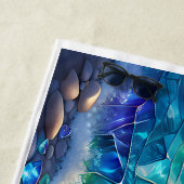 Golven van rust: Crystal Ocean Sunset Handdoek (In situ)